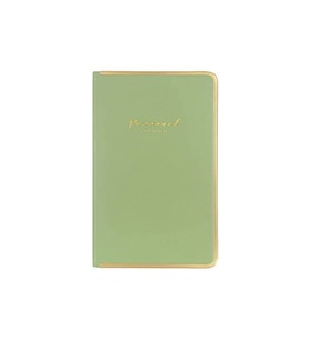 Victoria's Journals Monaco Vegan Deri Sert Kapak 13x21 96 Yaprak Çizgili Defter Açık Yeşil 123-0231