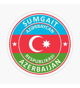 Azerbaycan Azerbaijan Sumgait17 Cm Araba Sticker Etiket