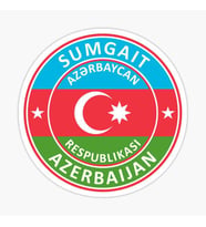 Azerbaycan Azerbaijan Sumgait17 Cm Araba Sticker Etiket