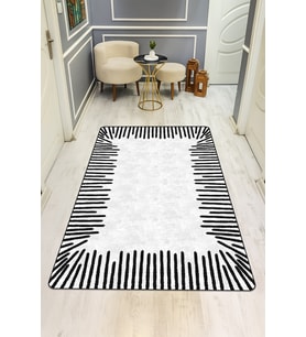 Modern Desenli Dijital Baskı Kaymaz Taban Halı H0107