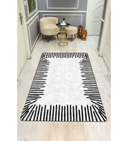 Modern Desenli Dijital Baskı Kaymaz Taban Halı H0107
