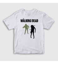 Presmono Unisex Çocuk Beyaz Zombies V2 The Walking Dead T-Shirt 221362tt