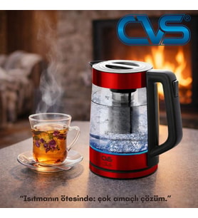 CVS DN 2346 Shifa Elektrikli Kırmızı Su Isıtıcısı