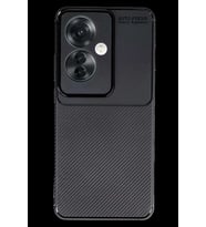 Reno 11F Kılıf Auto Focus Karbon Kapak - Siyah