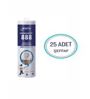 BOSTİK Çekomastik 888 Üniversal Silikon 280 ML - 25 Adet-