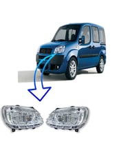 Fiat Doblo Sağ Sol Ön Far Motorlu 2006-2010