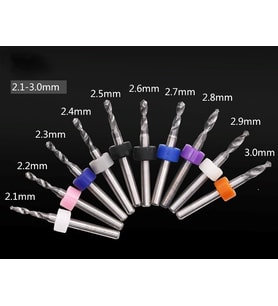 Karbid Mikro Matkap Uç Seti 2.1-3.0mm 10’lu PCB CNC Delme Uçları - Tungsten Karbid 3.175mm Sap