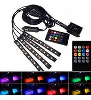 Ayak Altı Led Ambiyans Ses Duyarlı RGB Aydınlatma 4 Lü
