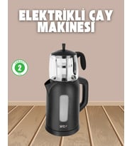 0,9 L Cam Demlik ve 1,7 L Su Haznesi ile Çay Keyfi