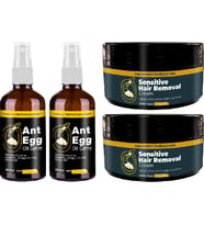 Ant Egg Oil &amp; Cream 2 Şer Adet : AĞDA50 ml Karınca Yumurtası Yağı ve 50 ml Kremi Tüydökücü Krem