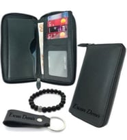 Kişiye Özel Telefon Bölmeli Deri Cüzdan Kişiye Özel Unisex Kadın Erkek