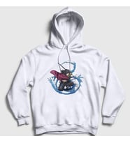 Presmono Unisex Beyaz Water Giyu Tomioka Anime Demon Slayer Kimetsu No Yaiba Kapüşonlu Sweatshirt 298817tt