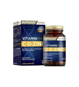 Nutraxin Vitamin Max C-D-Zinc 60 Tablet (Renksiz)