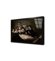 Dr. Nicolaes Tulpun Anatomi Dersi Rembrandt Çerçeveli Cam Tablo