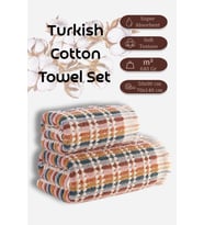 %100 Cotton Havlu Seti Arbela 70x140 cm
