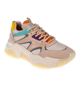 Pullman Kadın Spor Ayakkabı Sneaker SMS-65142 BEJ MULTİ
