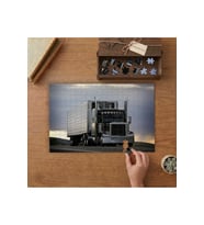 Lojistik - Tır Kamyonu Tasarımı 240 parça Ahşap Puzzle Ahşap Kutuda MP04175