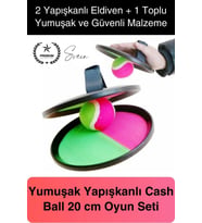 Yapışkanlı Top At Tut Yakalama Cash Ball Oyun Seti Aktivite Oyunu Dış Mekan Oyuncağı Cırt Cırtlı