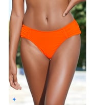 Zi Turuncu Kalın Kenarlı Dar Kalıp Bikini Altı