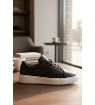 Enoch Hakiki Deri Minimalist Günlük Erkek Sneaker Comfort Taban