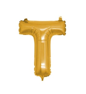 Folyo balon harf t altın 16 ınc(40cm) pk:1-
