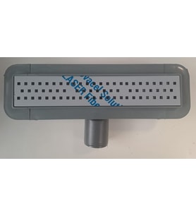 DUŞ KANALI ETEKLİ 30cm X Ø50 DÖNERLİ - EKO