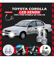 Toyota Corolla Efsane Kasa Sis Farı Uyumlu Şimşek Etkili Led Xenon Performance Series H3