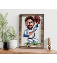 BK Gift Kişiye Özel Basketbol Karikatürlü 3D Ahşap Tablo, Sevgiliye Hediye, Arkadaşa Hediye, Yıl Dönümü Hediyesi, Doğum Günü Hediyesi-1