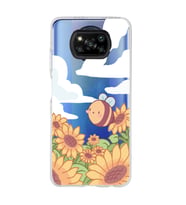Poco X3 Pro / X3 NFC Uyumlu Sevimli Arı Tasarımlı Şeffaf Telefon Kılıfı
