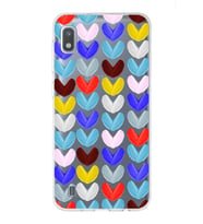 PrintiFy Samsung Galaxy A10 ile Uyumlu 1mm Slim Fit Water Color 1 Baskılı Şeffaf  Kılıf