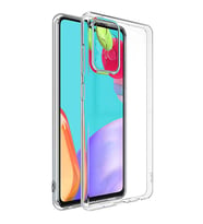 Galaxy A32 5G Kılıf Zore Şeffaf İnce ve Esnek Süper Silikon Kılıf (Renksiz)
