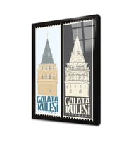Galata Çerçeveli Cam Tablo