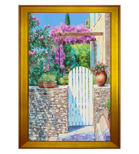 Manzara Temalı Kanvas Tablo 50 x 70 cm Gold Çerçeve