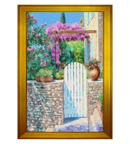 Manzara Temalı Kanvas Tablo 50 x 70 cm Gold Çerçeve