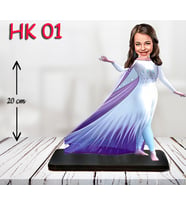 Kişiye Özel Ahşap Biblo - Kız Çocuk Karikatür Biblo - Kahraman