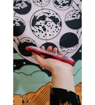 Plating Lazer Kesim Şeffaf Kenarları Holografik İphone 11 Pro ile Uyumlu Telefon Kılıfı