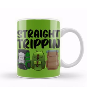 Funny Travel Gift design Lover Trippin Wanderlust Journey Adventurer Vacation Kupa Bardak Porselen