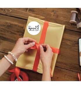 Bu Mutluluk Senin İçin 5 cm Yuvarlak yapışkanlı Sticker
