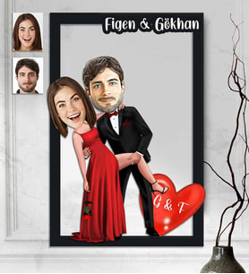 Kişiye Özel 3D  Ahşap Tablo Sevgililer Günü Hediyesi 30x40 -14