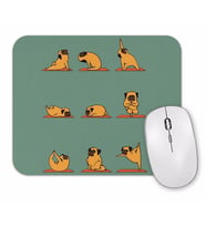 Pug Yoga Köpek Mouse Pad