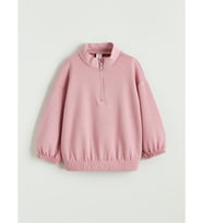 LCW Kids Lila Dik Yaka Kız Çocuk Sweatshirt