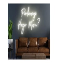 Parlamaya Hazır Mısın? Yazılı Neon Tabela
