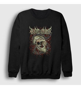 Presmono Unisex Siyah Skull Thy Art Is Murder Sweatshirt 387903tt