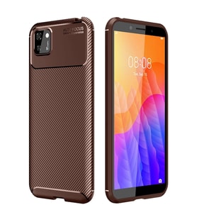Y5p Kılıf Auto Focus Karbon Kapak - Kahverengi Belirtilmemiş