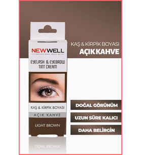 New Well Kaş ve Kirpik Boyası - Açık Kahverengi