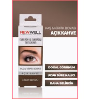 New Well Kaş ve Kirpik Boyası - Açık Kahverengi