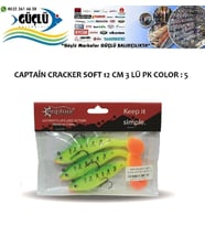 LEVREK TURNA SİLİKONU CAPTAIN CRACKER SOFT 12 CM 3’LÜ PK RENK : 5