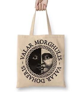 Game Of Thrones Valar Morghulis Valar Dohaeris Bez Çanta Uzun Saplı