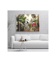 Amazonda Flamingo Kanvas Tablo
