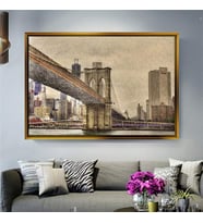 Altın Çerçeveli dekoratif tablo l973 (Gold)